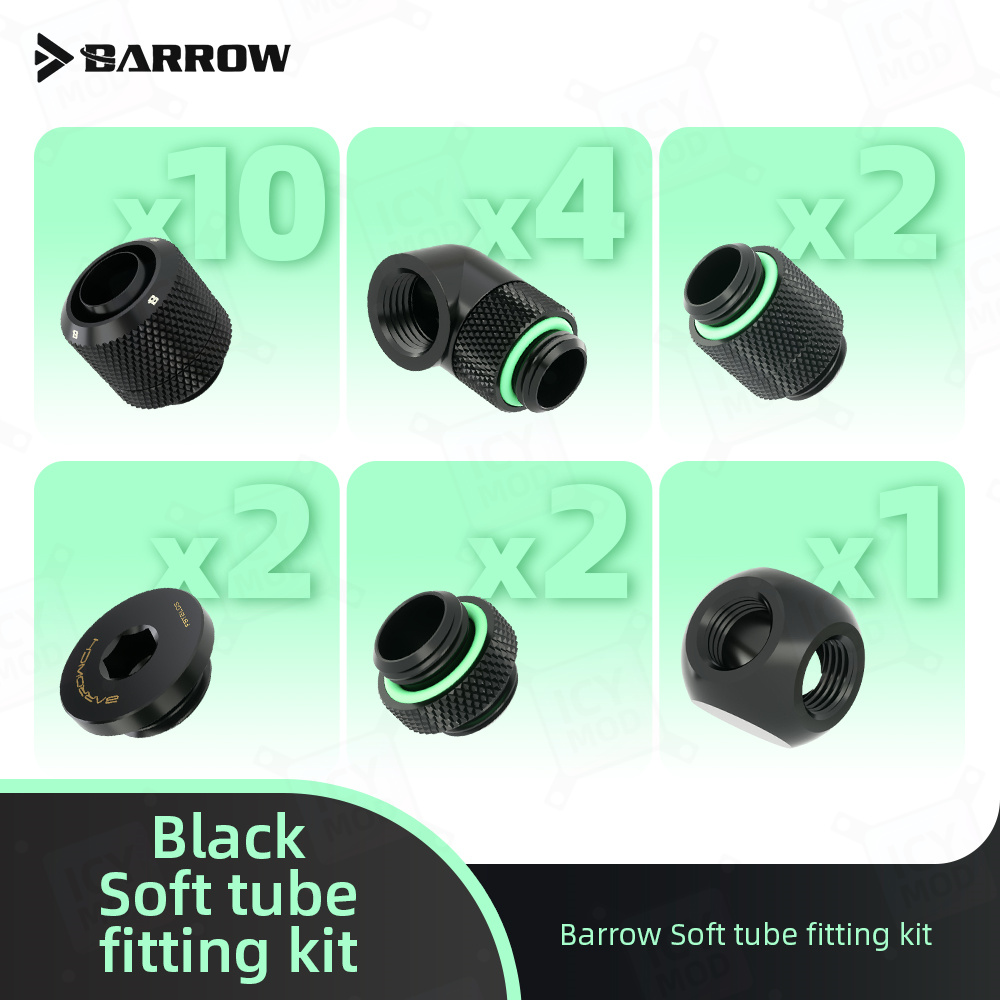 Pc Gaming Youtube - Kit de connecteurs souples Barrow pour
