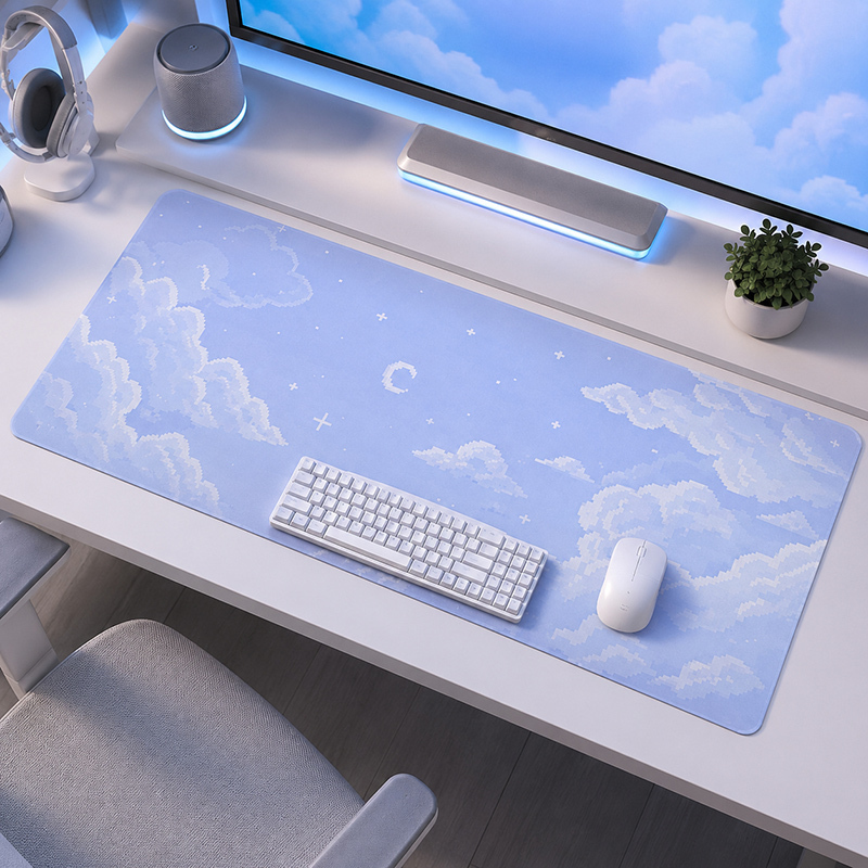Pc Gaming Cloud - Tapis de souris Blue Moon Cloud