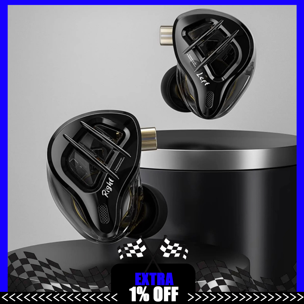 Pc Gaming Earbuds - KZ ZAR Écouteurs intra-auriculaires hybrides 1DD