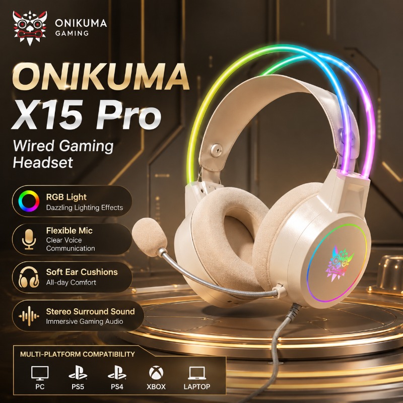 Pc Gaming Earbuds - Casque de jeu ONIKUMA X15 Pro