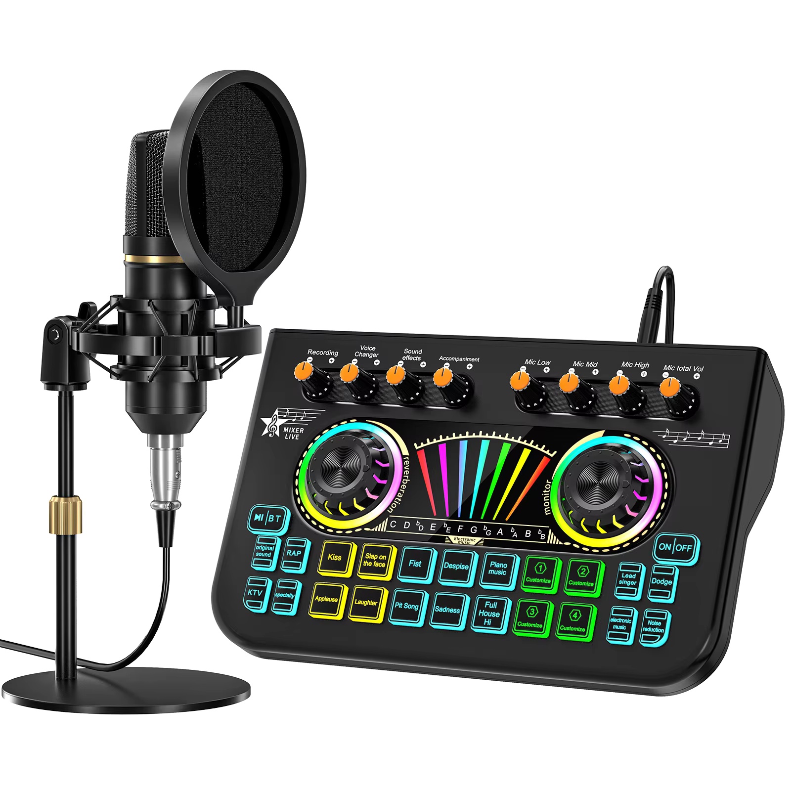 Pc Gaming Youtube - Kit de microphone pour podcast Tenlamp