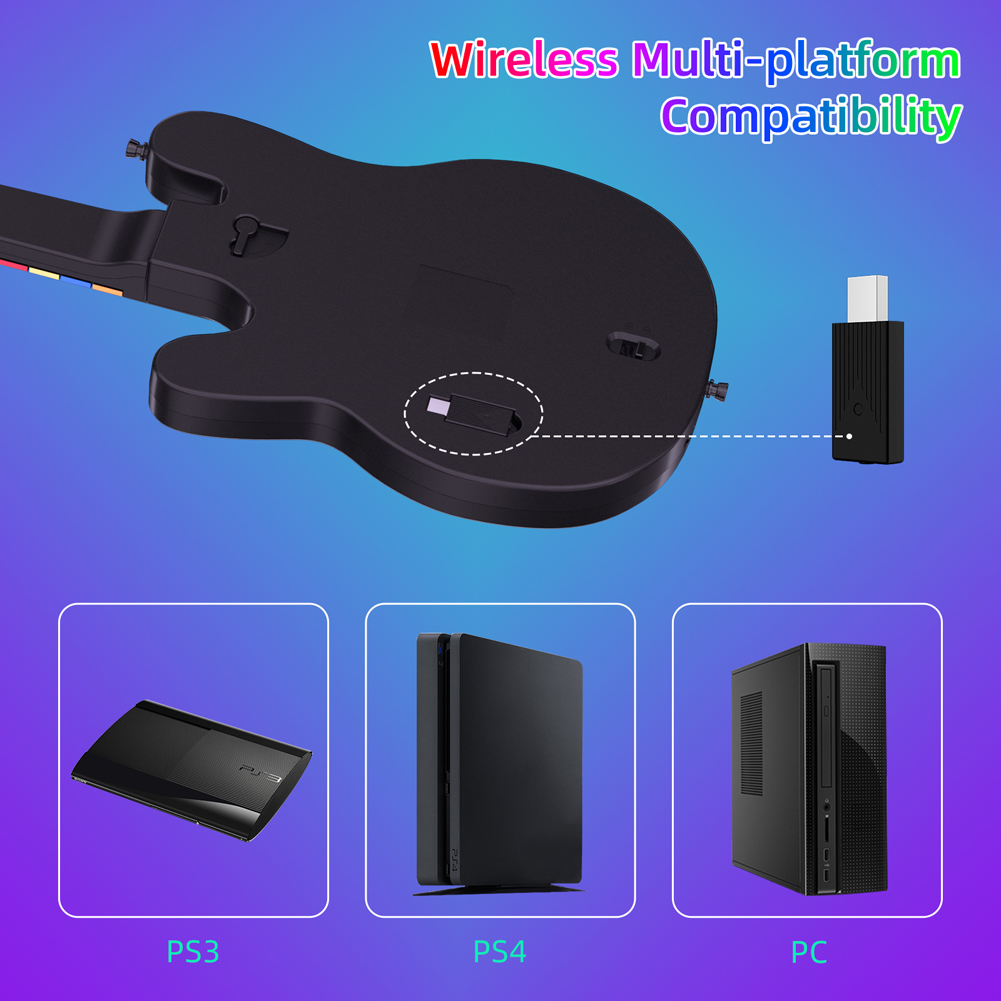 Contrôleur de guitare sans fil - Joystick Pc Gaming avis et prix