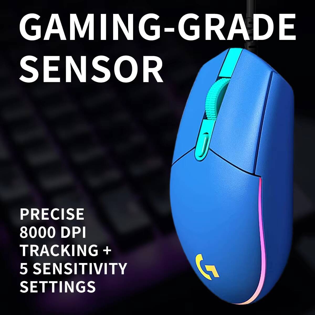 Souris de jeu Logitech G203 LI - Pc Gaming Logitech avis et prix