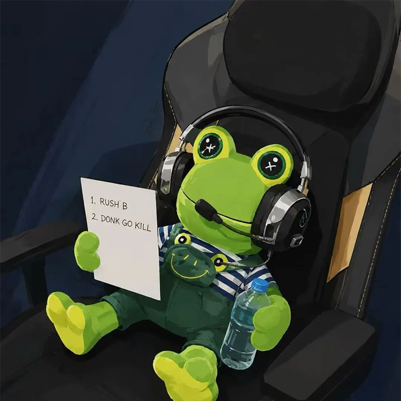 Peluche grenouille verte Jab J - Pc Gaming Cs2 avis et prix