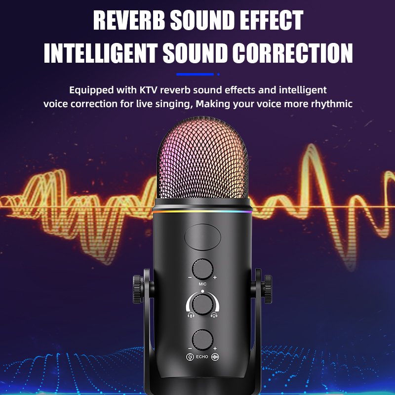 Microphone de jeu USB RGB, Con - Pc Gaming Youtube avis et prix