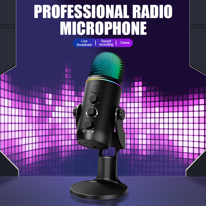 Microphone de jeu USB RGB, Con - Pc Gaming Youtube avis et prix