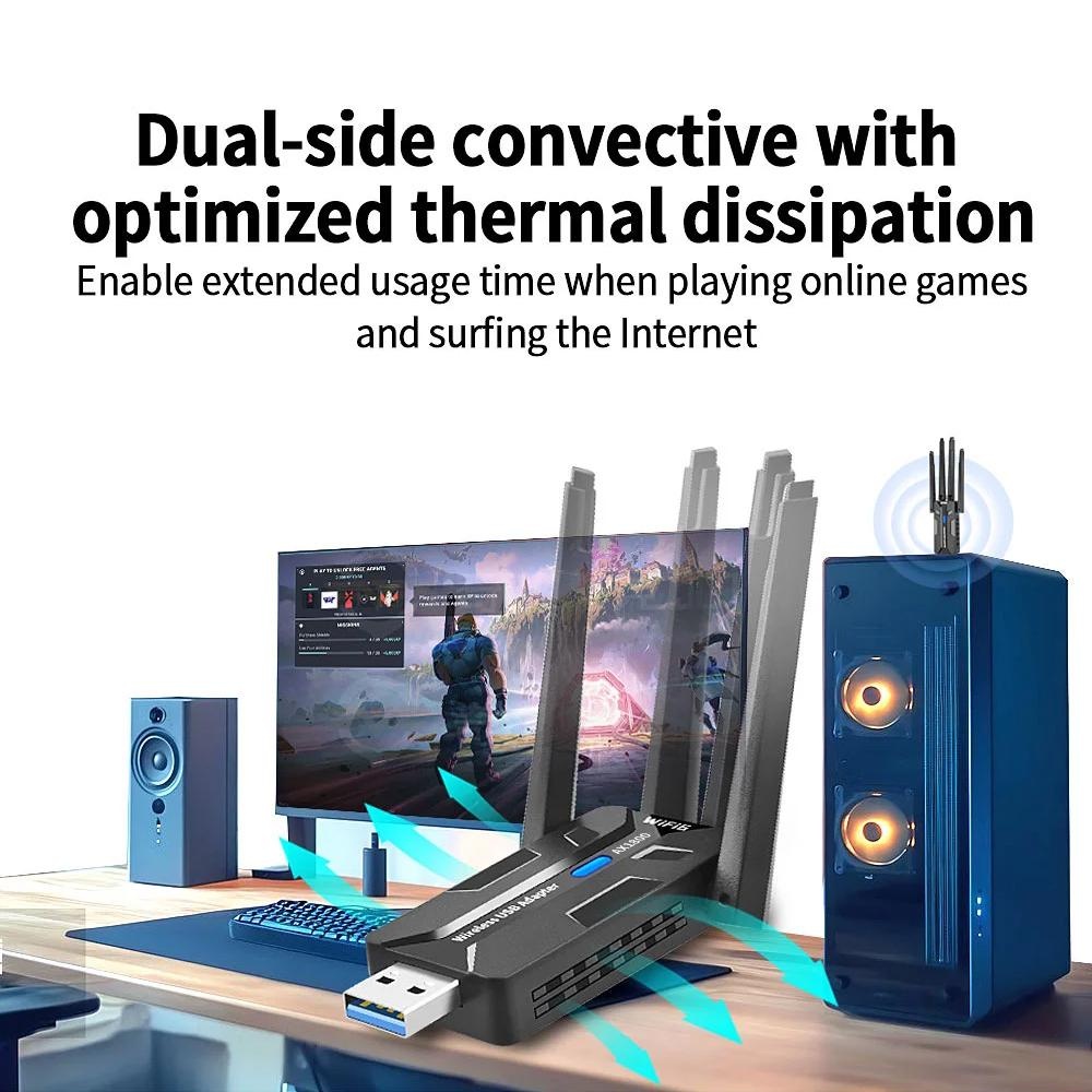Adaptateur WiFi 6 USB 3.0 1800 - Pc Gaming Video avis et prix