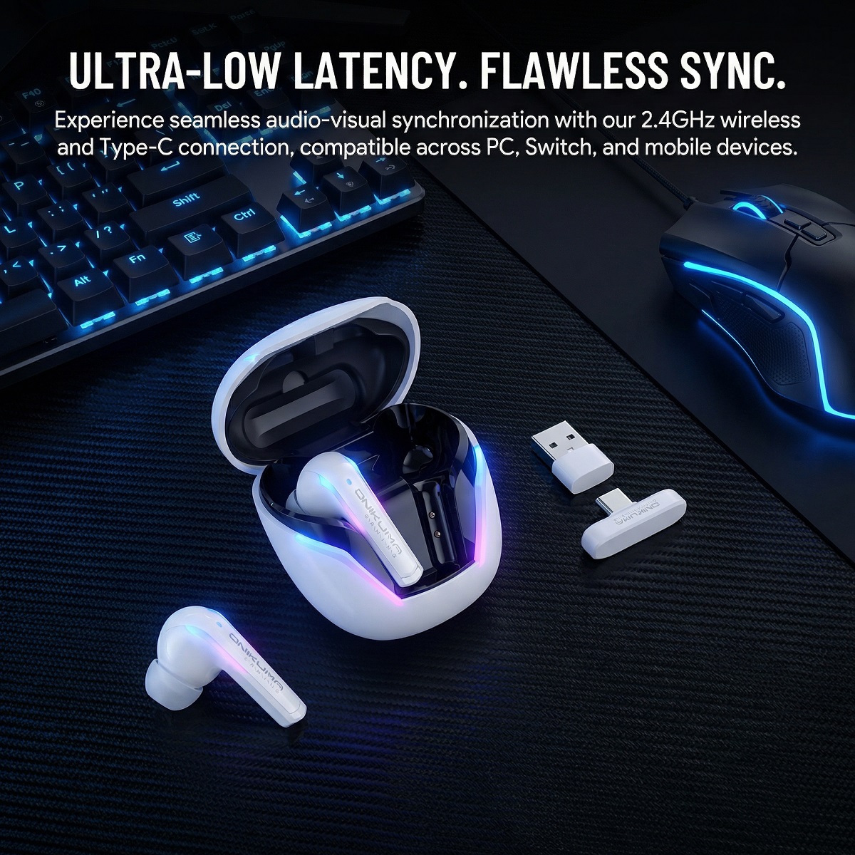 Écouteurs de jeu sans fil ONIK - Pc Gaming Earbuds avis et prix